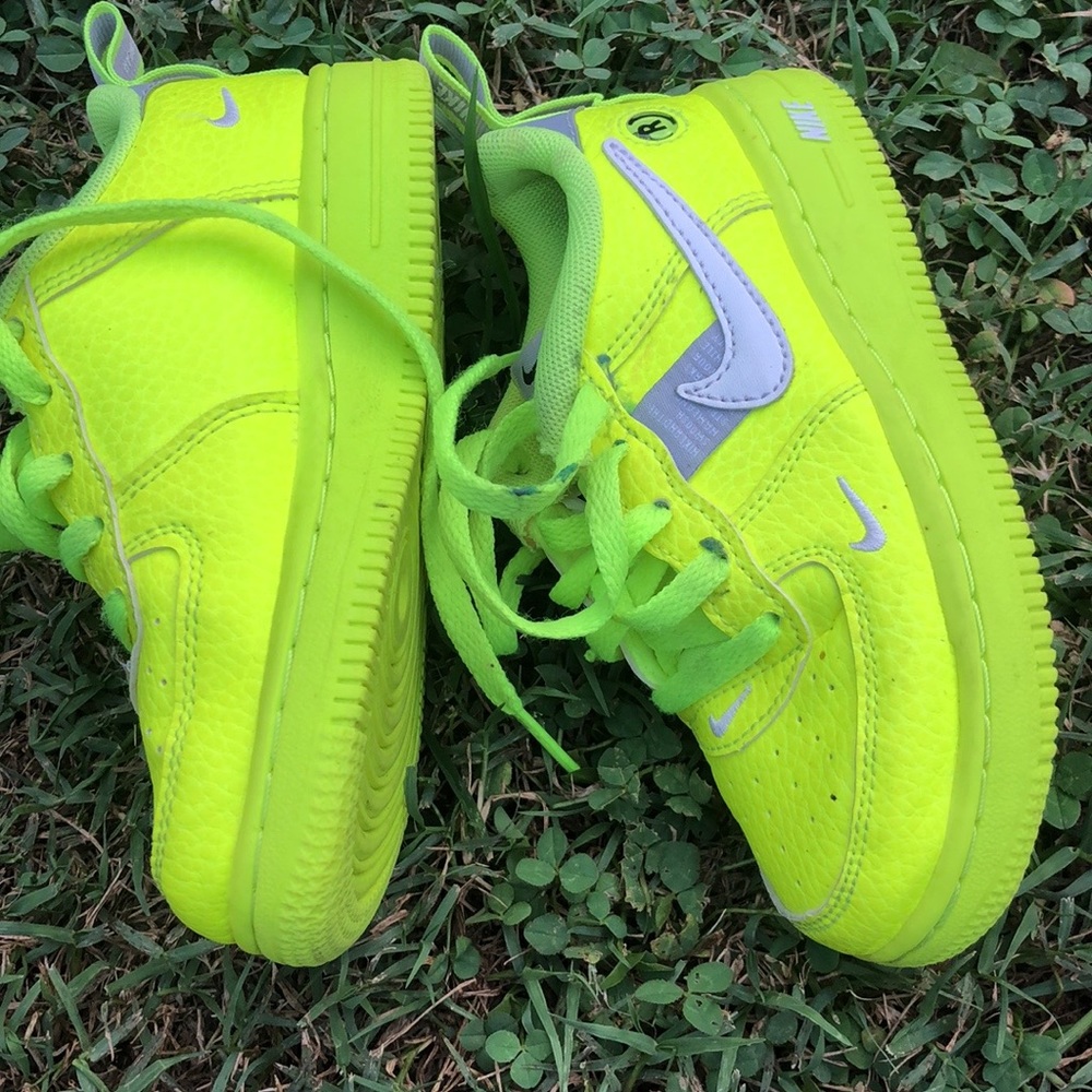 BOYS TODDLERS SHOES NEON/yellow-green color 9C